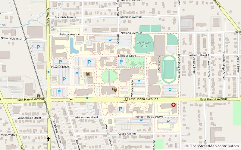 Université d'Indianapolis location map