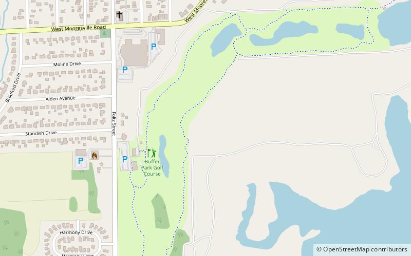 Buffer Park Golf Course location map