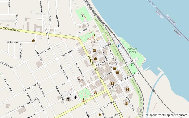 Big River Train Town location map