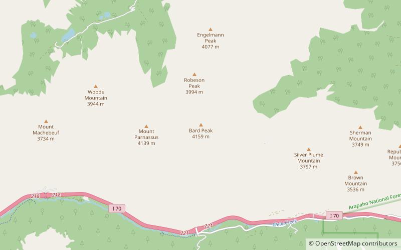 Bard Peak location map