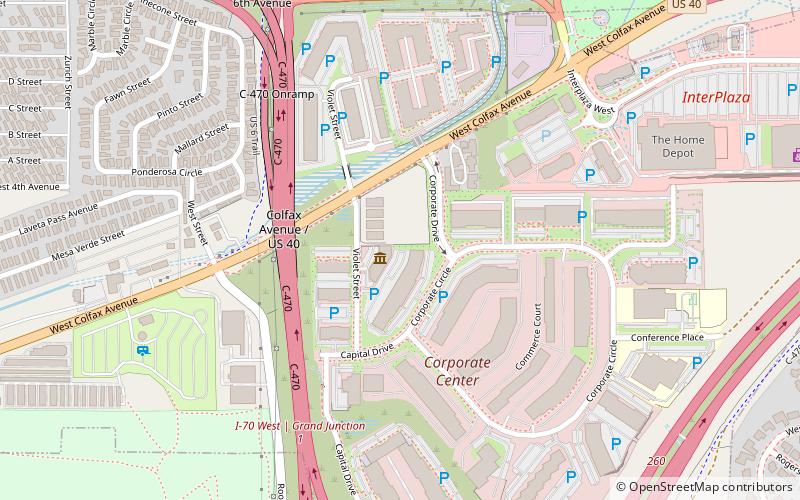 Rocky Mountain Quilt Museum location map