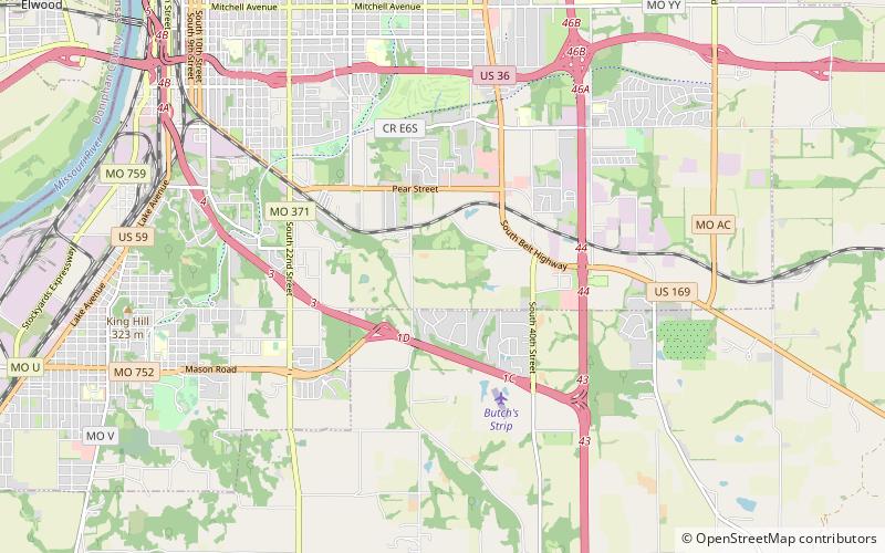 Nelson–Pettis Farmsteads Historic District location map