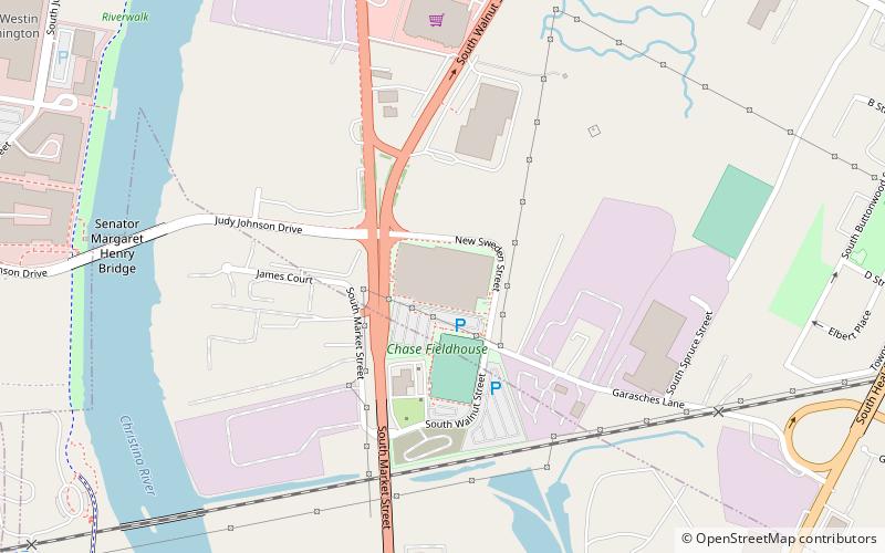 Chase Fieldhouse location map