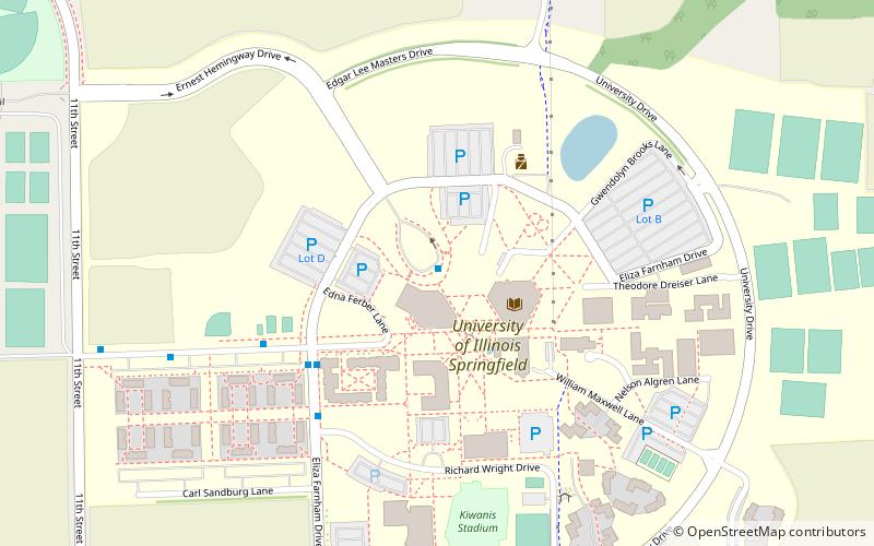 Université de l'Illinois à Springfield location map