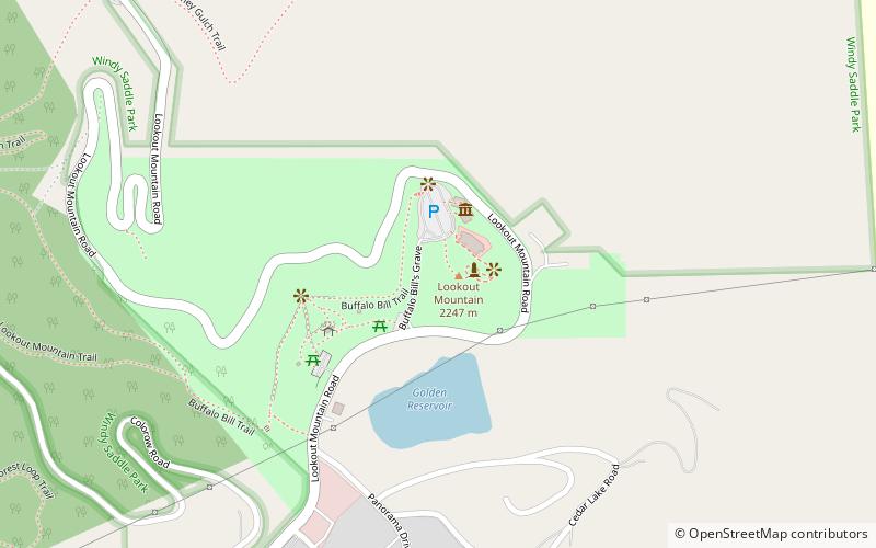 Lookout Mountain location map