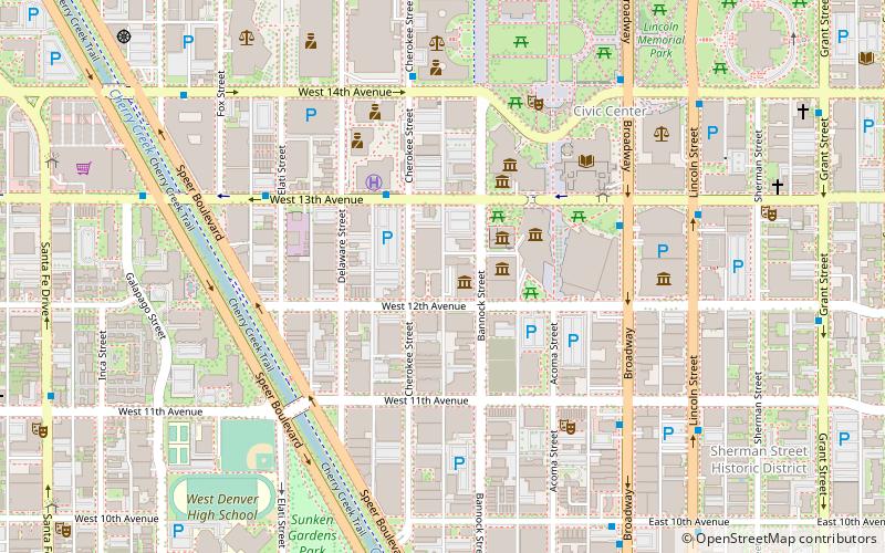 Kirkland Museum of Fine & Decorative Art location map