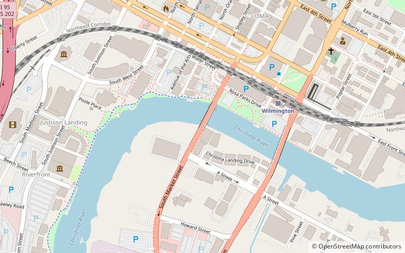 South Market Street Bridge location map