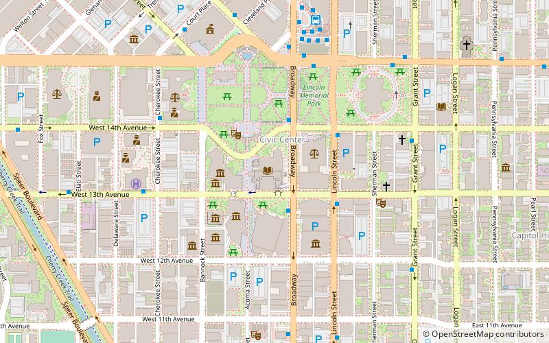 Denver Public Library location map