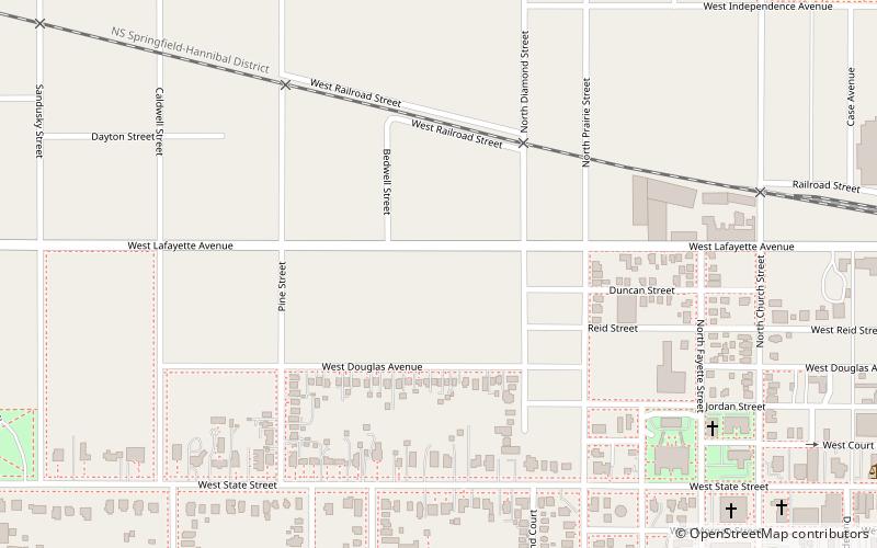 Jacksonville Historic District location map