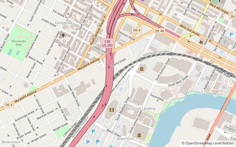 Wilmington Rail Viaduct location map
