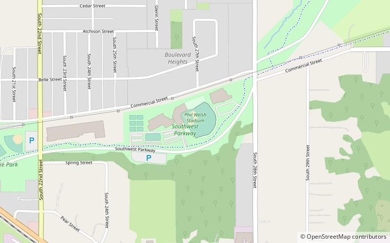 Phil Welch Stadium location map