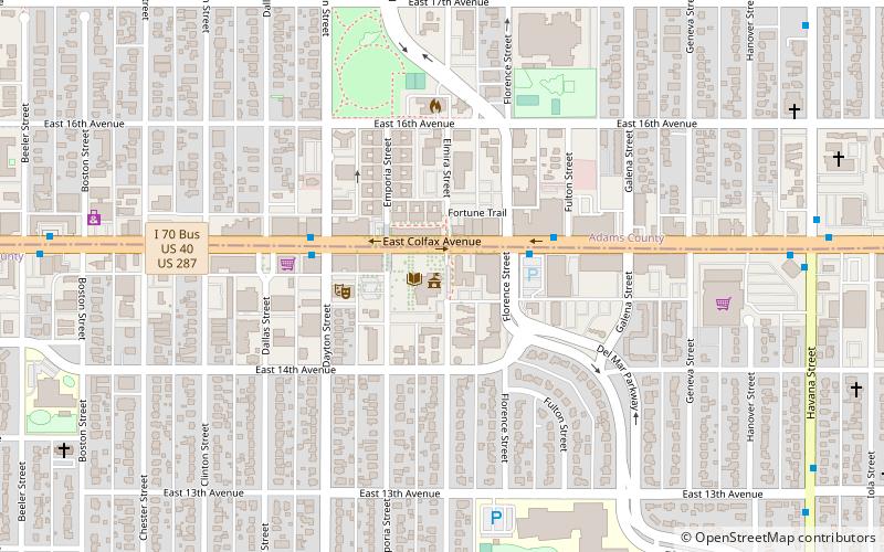 Aurora Fox Arts Center location map