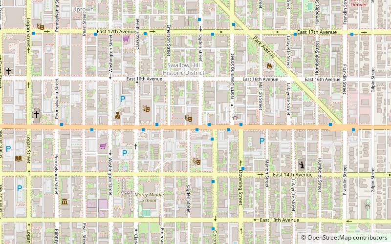 Ogden Theatre location map