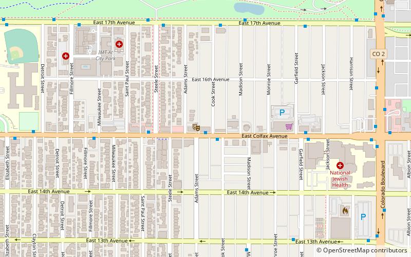Bluebird Theater location map