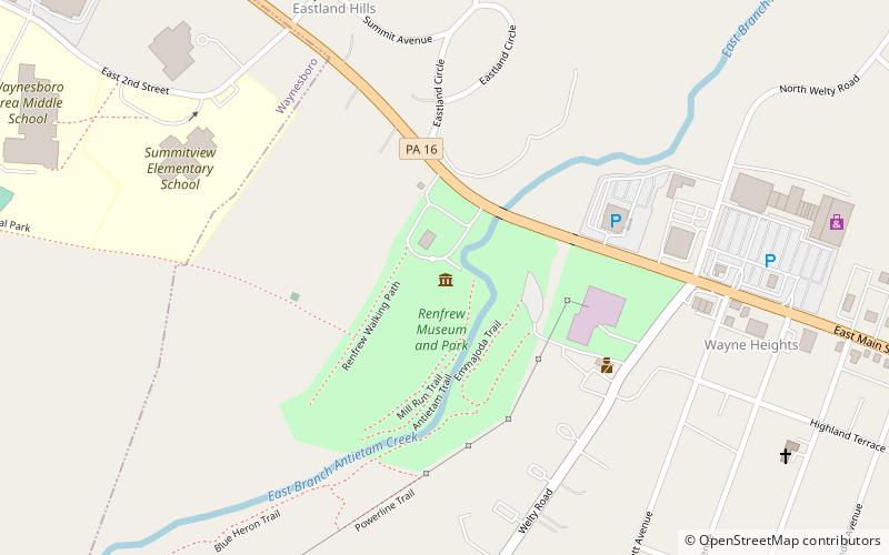 Renfrew Museum and Park location map