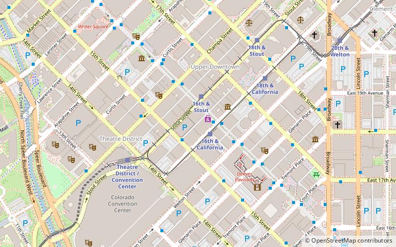 Downtown Denver location map