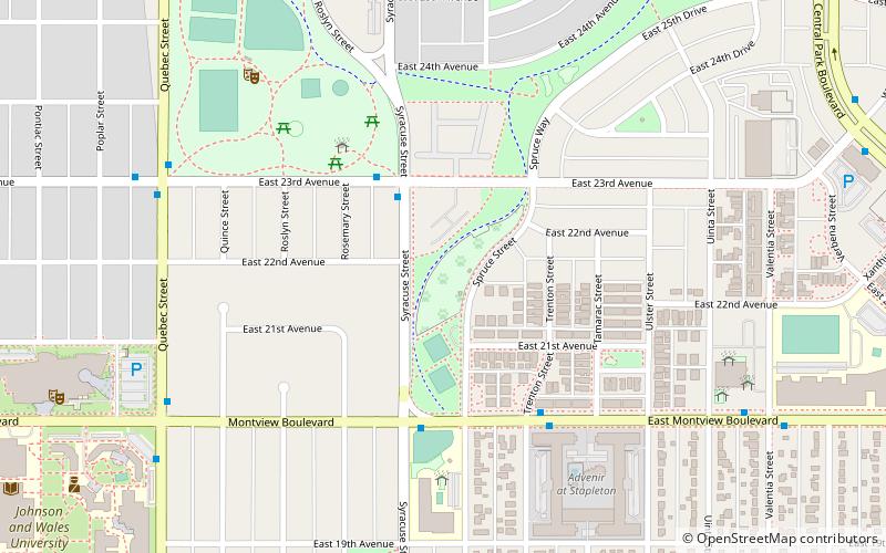 stapleton dog park denver location map