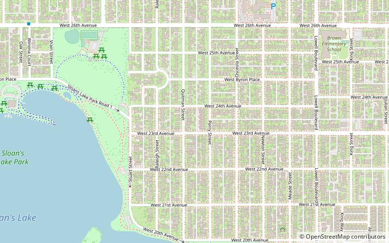 Sloan Lake location map