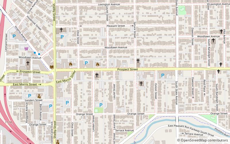 Laurel and Prospect District location map