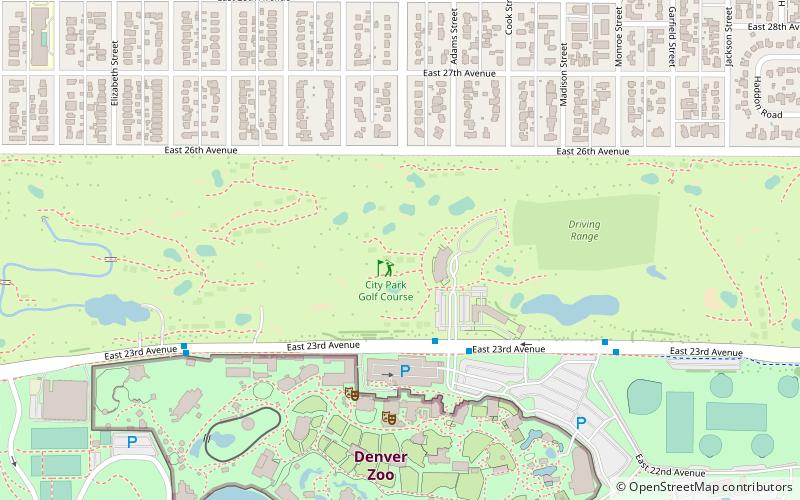 City Park Golf location map