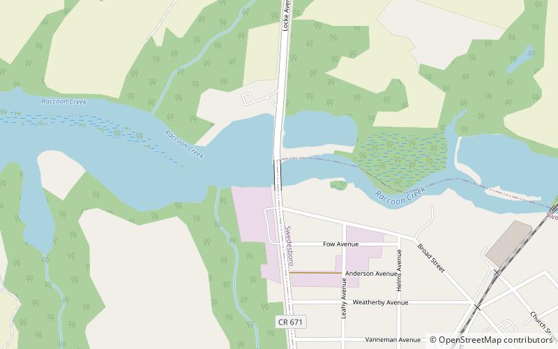 Locke Avenue Bridge location map
