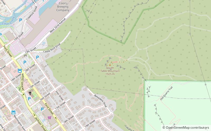 South Table Mountain location map