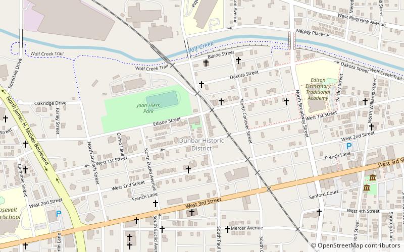 Paul Laurence Dunbar House location map