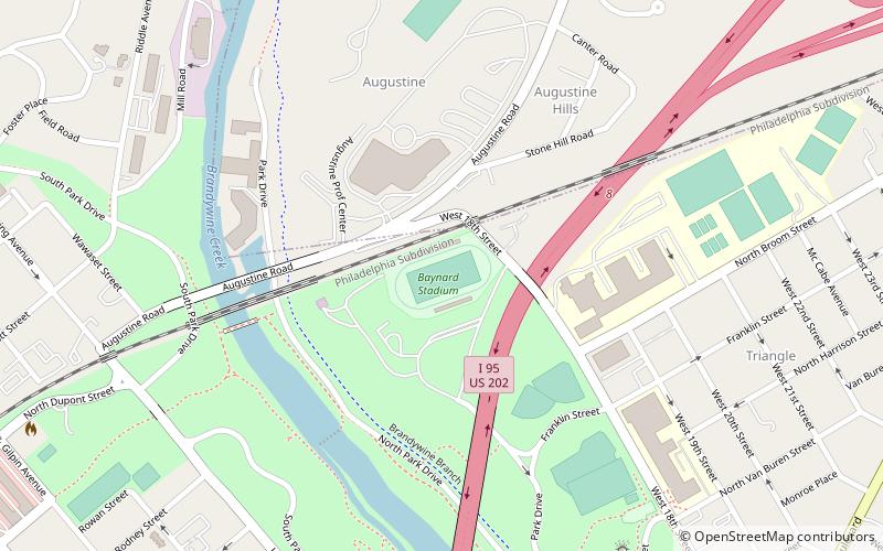 Baynard Stadium location map