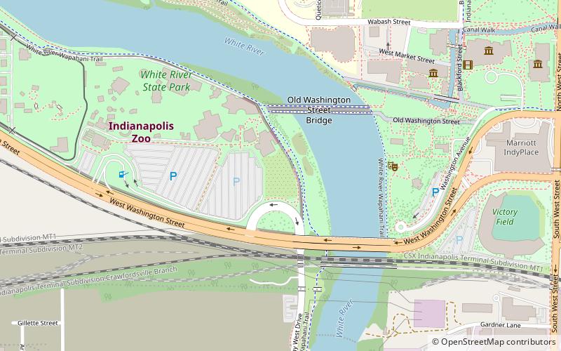 White River Gardens location map
