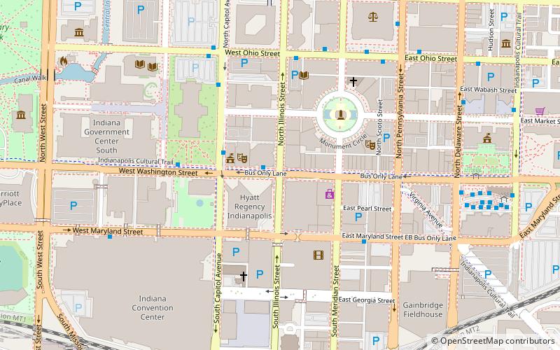 Indianapolis Artsgarden location map