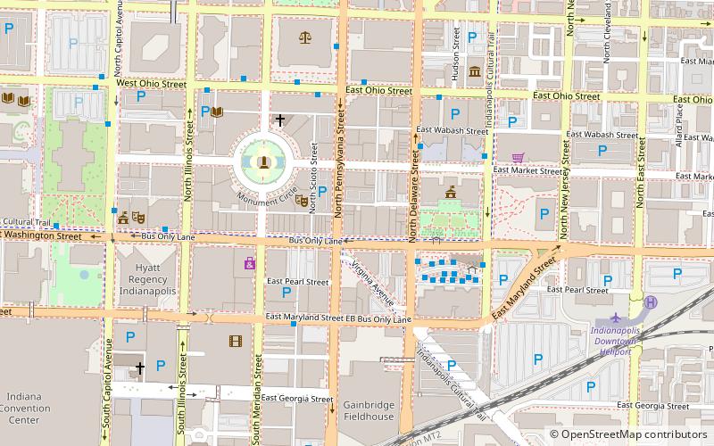 110 East Washington Street location map