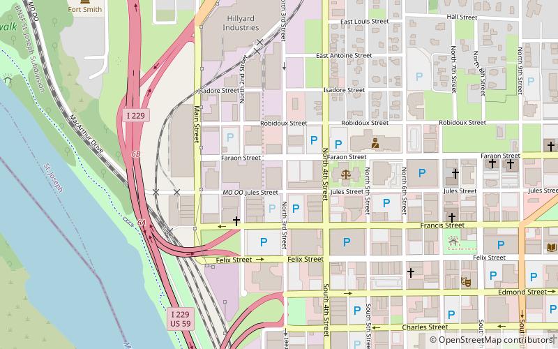 John D. Richardson Dry Goods Company location map