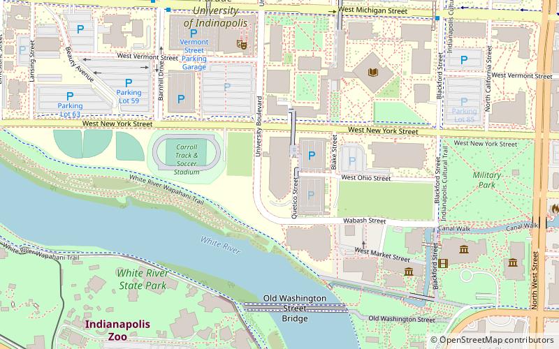 IUPUI Gymnasium location map