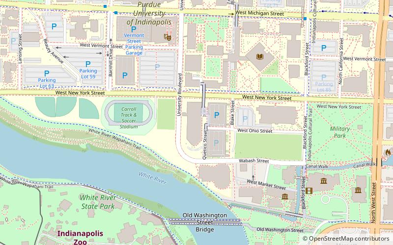 Indiana University Natatorium location map