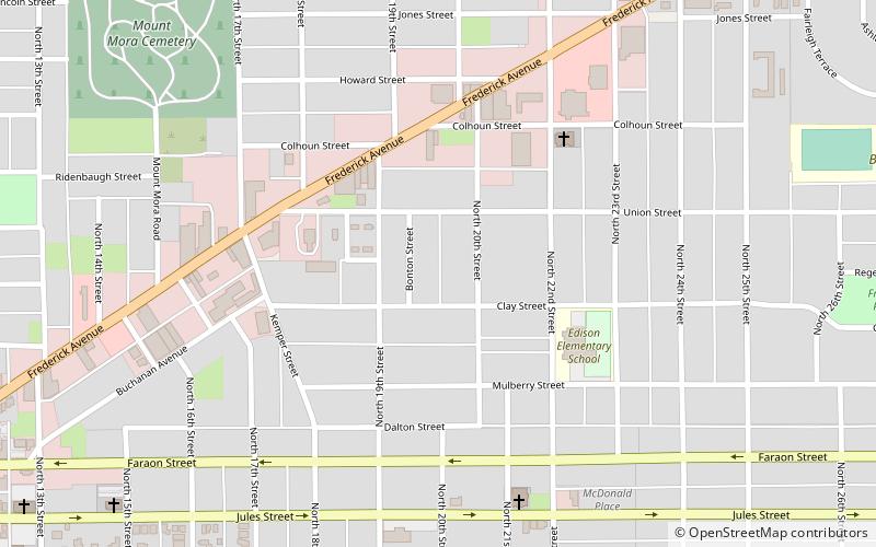 Kemper Addition Historic District location map