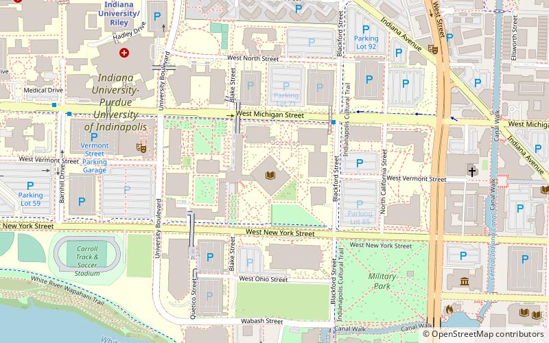 IUPUI University Library location map