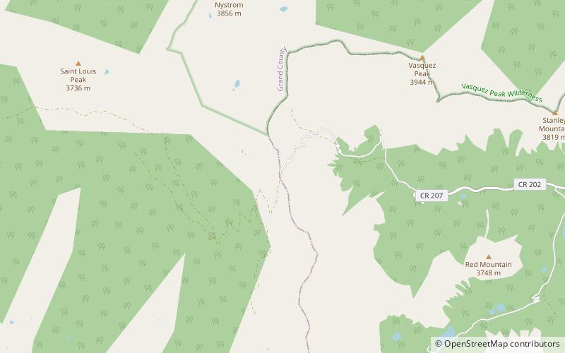 jones pass bosque nacional arapaho location map