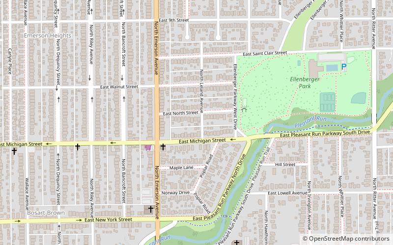 Pleasanton in Irvington Historic District location map