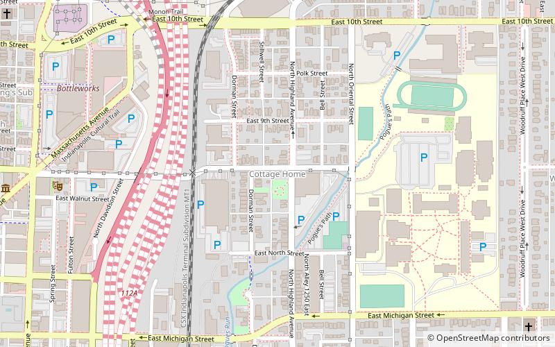 Cottage Home Historic District location map