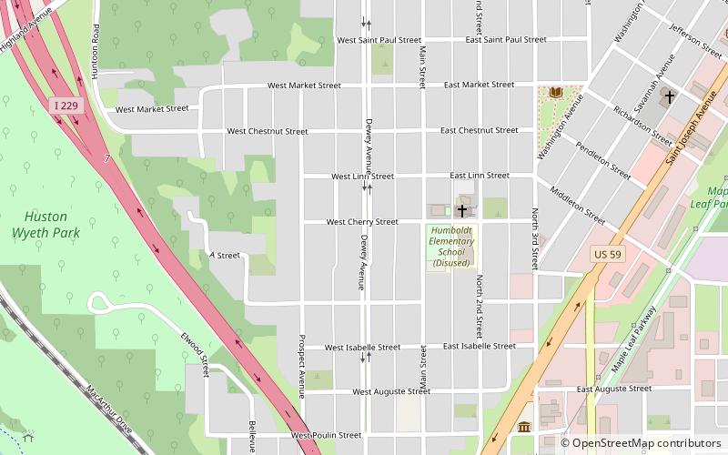 Dewey Avenue–West Rosine Historic District location map