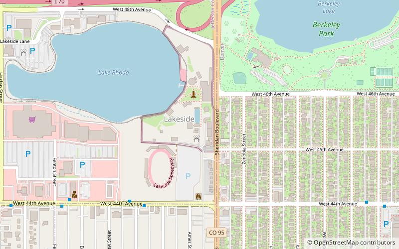 Lakeside location map