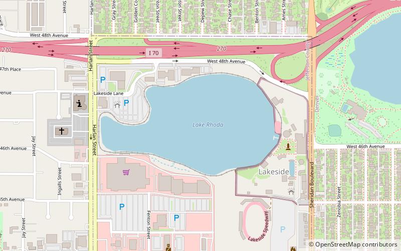 Lake Rhoda location map