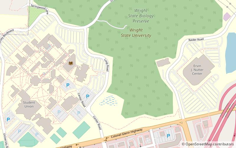 Wright State University location map