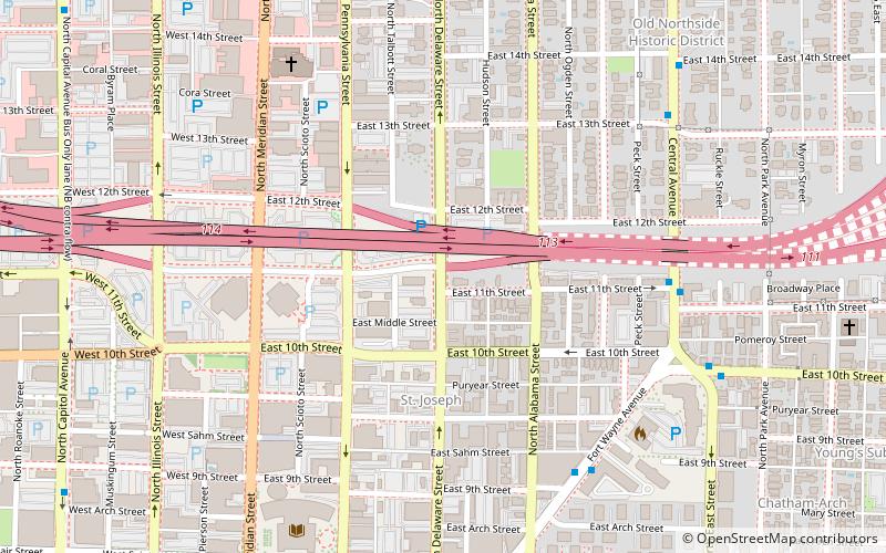 The Wyndham location map