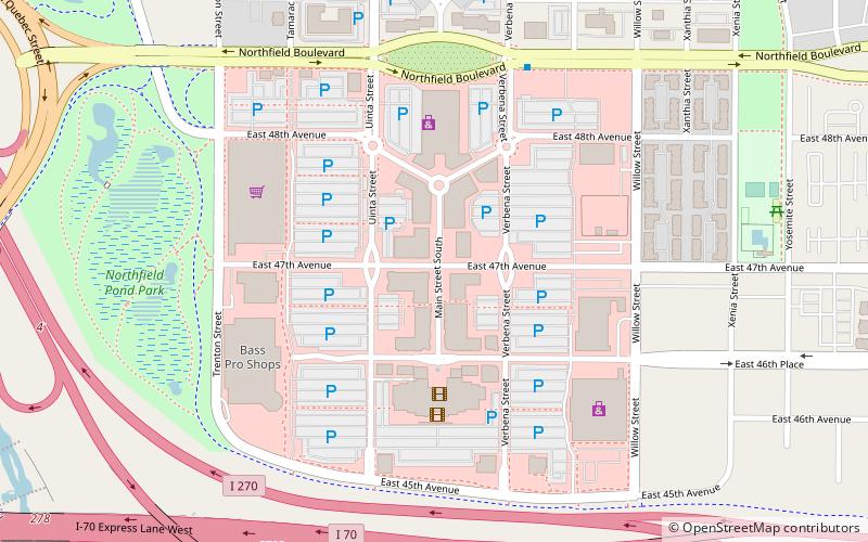 The Shops at Northfield location map