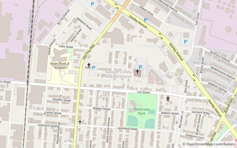 Kossuth Colony Historic District location map