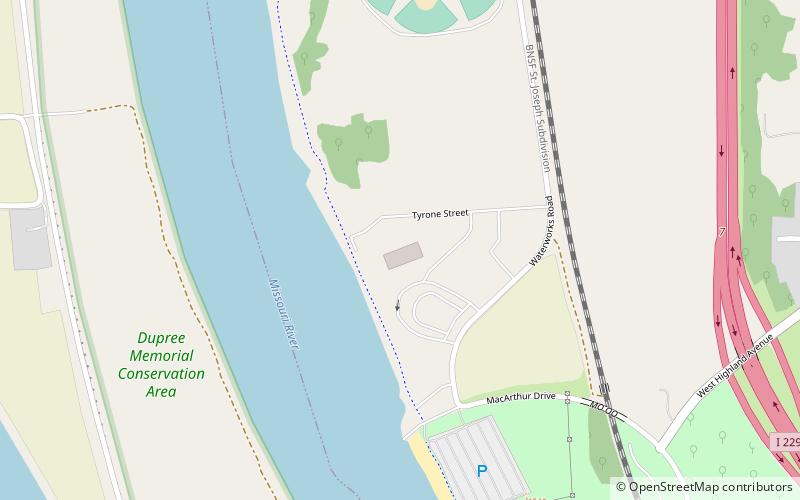 St. Jo Frontier Casino location map