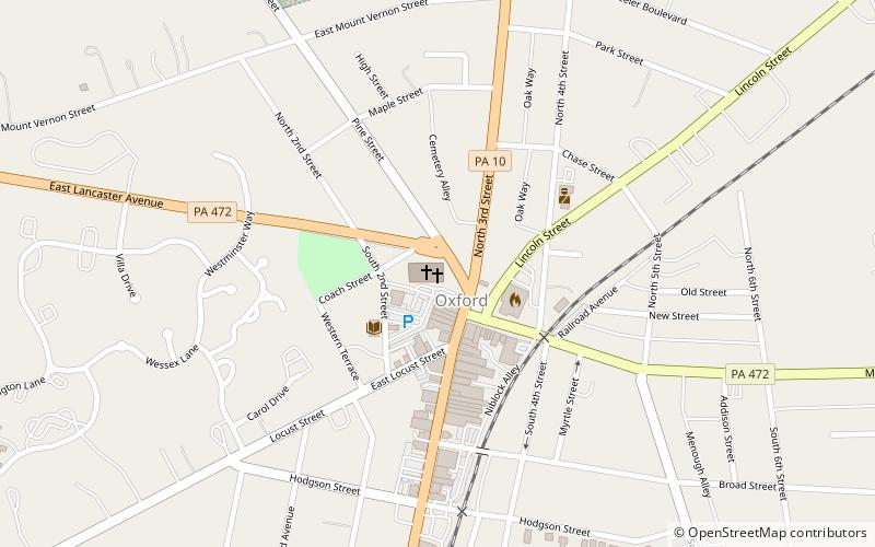 Oxford Presbyterian Church location map