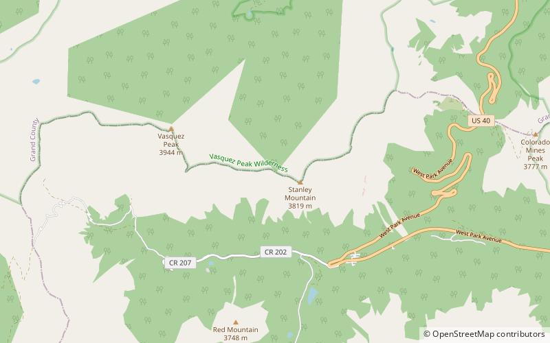 Vasquez Pass location map