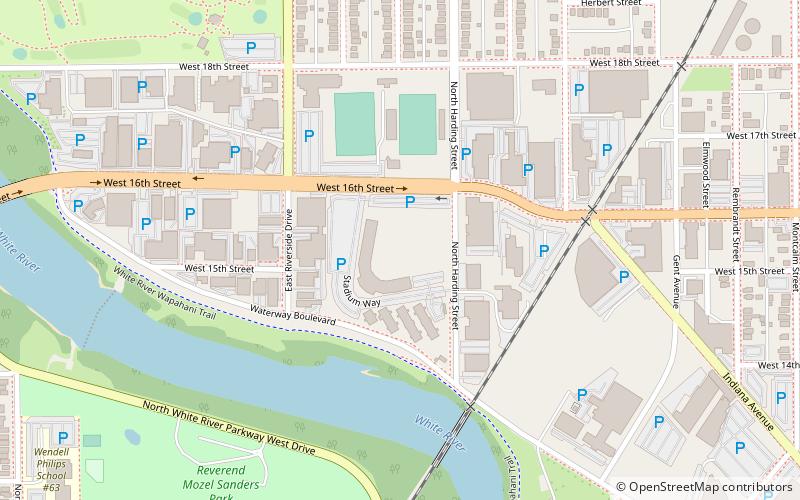 Bush Stadium location map